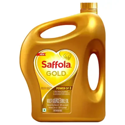 Saffola Gold Rice Bran And Corn Based Blended Oil 3 L