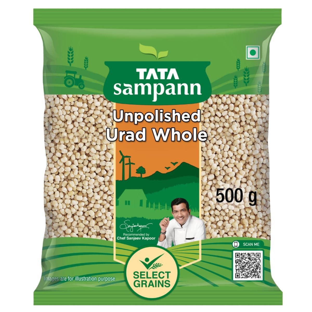 Tata Sampann Urad Whole, 500g